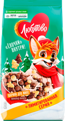 Изображение товара Готовый завтрак ЛЮБЯТОВО Дуо Микс Шарики шоколадные, 500г