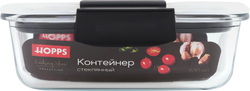 Контейнер HOPPS Cooking Show, стеклянный, с герметичной крышкой, 630мл, Арт. SK630/18