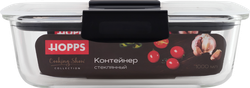 Контейнер HOPPS Cooking Show, стеклянный, с герметичной крышкой, 1л, Арт. SK1000/12