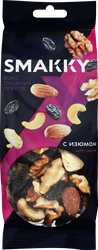 Смесь фруктово-ореховая SMAKKY микс сушеных орехов и изюма, 50г