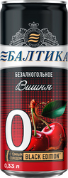Изображение товара Напиток пивной безалкогольный БАЛТИКА N0 Вишня пастеризованный 0,5%, 0.33л