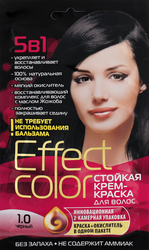 Изображение товара Крем-краска для волос ФИТОКОСМЕТИК Effect Сolor, тон 1.0 Черный, 50мл