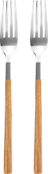 Изображение товара Набор вилок столовых HOMECLUB Wood, нержавеющая сталь, пластик, Арт. SF190926