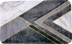 Изображение товара Коврик Fresh Printed 50x80см, мрамор серый, микрофибра, Арт. 14737