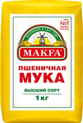 Мука пшеничная MAKFA хлебопекарная высший сорт, 1кг