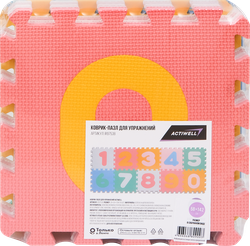 Изображение товара Коврик-пазл для упражнений ACTIWELL 30x30х1см 10 секций, Арт. IR97538