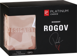 Комплект постельного белья 2-спальный PLATINUM CHOICE бежевый, сатин, Арт. PCSA_2be