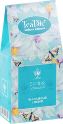 Чай зеленый TEATALE Garden Flowers Blue с мятой, листовой, 50г