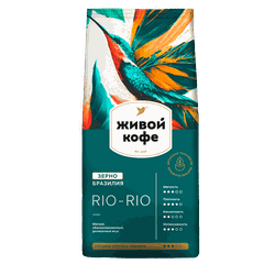 Изображение товара Кофе зерновой ЖИВОЙ КОФЕ Rio-Rio среднеобжаренный, 200г