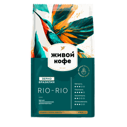 Изображение товара Кофе зерновой ЖИВОЙ КОФЕ Rio-Rio среднеобжаренный, 800г