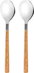 Изображение товара Набор ложек чайных HOMECLUB Wood, нержавеющая сталь, пластик, Арт. SF190927