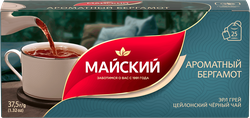 Изображение товара Чай черный МАЙСКИЙ Ароматный бергамот, 25пак