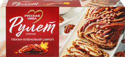 Изображение товара Рулет сдобный РУССКАЯ НИВА Пекан-кленовый сироп, 300г