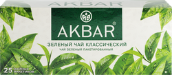 Изображение товара Чай зеленый AKBAR Классический, 25пак