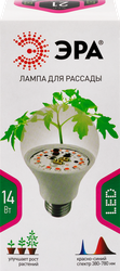 Изображение товара Фитолампа светодиодная для растений ЭРА FITO-14W-RB-E27-K красно-синий спектр