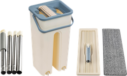 Изображение товара Швабра для пола РЫЖИЙ КОТ Clean hands, с насадкой из микрофибры + ведро, Арт. 310459