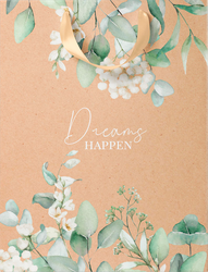 Изображение товара Пакет подарочный ПАКЕТИКО Эвкалипт Крафт, 23х18х10см, Арт. КМ