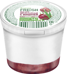 Изображение товара Йогурт ЛЕНТА FRESH с вишней 2,7%, без змж, 350г