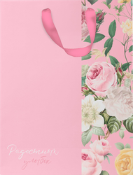 Изображение товара Пакет подарочный ПАКЕТИКО Enamor, 22,7х18х10см, эффект, Арт. MT