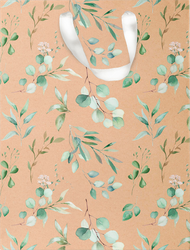 Изображение товара Пакет подарочный ПАКЕТИКО Эвкалипт Крафт, 23х18х10см, эффект, Арт. КМТ