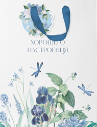 Изображение товара Пакет подарочный ПАКЕТИКО Blue bird премиум, 31,5х25,5х11см, Арт. LVS