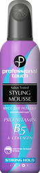 Изображение товара Мусс для волос PROFESSIONAL TOUCH Pro-vitamin B5&Collagen сильная фиксация, 150мл
