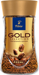 Изображение товара Кофе растворимый TIBIO Голд Селекшн натуральный сублимированный, 190г