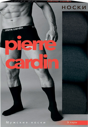 Изображение товара Носки мужские PIERRE CARDIN р. 27–29 (42–44), черные, Арт. Cr Set COMBED COTTON, 3пары