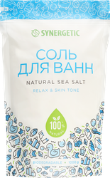 Соль для ванн SYNERGETIC Натуральная, 1кг