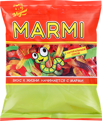 Изображение товара Мармелад жевательный МАРМИ с соком в форме червяков, 100г