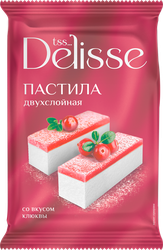 Изображение товара Пастила DELISSE двухслойная со вкусом клюквы, 220г