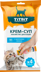Изображение товара Лакомство для кошек TITBIT Лосось, 40г