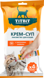Изображение товара Лакомство для кошек TITBIT Индейка, 40г