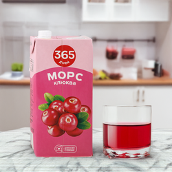 Морс 365 ДНЕЙ Клюквенный, 2л