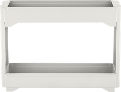 Изображение товара Этажерка SPIN&CLEAN Keeplex Regular 53,7х13,8х45см, на колесиках, 2 секции, белое облако, Арт. KL383712048