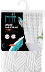 Изображение товара Штора для ванной FRESH CODE в ассортименте, Арт. 77350