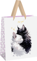 Изображение товара Пакет подарочный MESHU Hugs, фольга, матовая ламинация, 26х32х12см