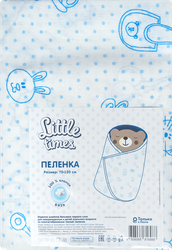 Пеленка LITTLE TIMES 75х120см, бязь