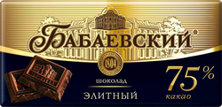 Изображение товара Шоколад горький БАБАЕВСКИЙ Элитный, 75% какао, 75г
