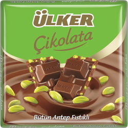 Изображение товара Шоколад молочный ULKER с цельными ядрами фисташек, 65г