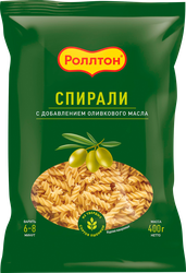 Изображение товара Макароны РОЛЛТОН Спирали, с оливковым маслом, 400г