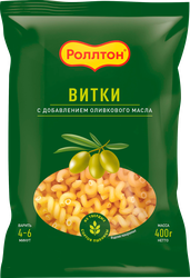 Макароны РОЛЛТОН Витки, с оливковым маслом, 400г