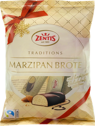 Изображение товара Конфета ZENTIS Марципановая буханка покрытая шоколадом, 100г