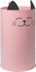 Органайзер для хранения EVA Funny Котик, корзинка, 30х30х48см, розовый, 29л, Арт. Я47223
