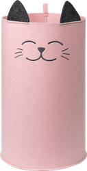 Органайзер для хранения EVA Funny Котик, корзинка, 30х30х48см, розовый, 29л, Арт. Я47223