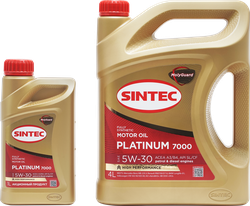 Масло моторное SINTEC Platinum 7000 Акция 4+1 5W-30 A3/B4 SL/CF, 4л
