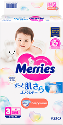 Изображение товара Подгузники MERRIES M 6–11кг, 56шт