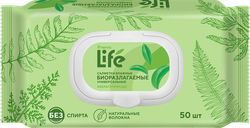 Изображение товара Салфетки влажные ЛЕНТА LIFE универсальные, биоразлагаемые, 50шт