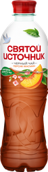 Изображение товара Напиток СВЯТОЙ ИСТОЧНИК Черный чай со вкусом Персик-жасмин, негазированный, 0.5л