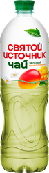 Изображение товара Напиток СВЯТОЙ ИСТОЧНИК Зеленый чай со вкусом Манго, ромашка, негазированный, 1л